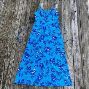 All that Jazz Blue Floral Maxi Dress